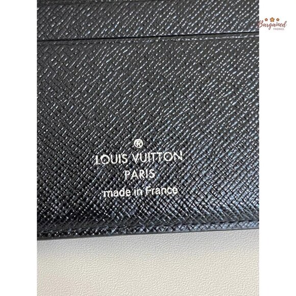 Authentic Louis Vuitton Gray/Black Damier Graphite Canvas Leather Multiple Walle - Picture 7 of 12